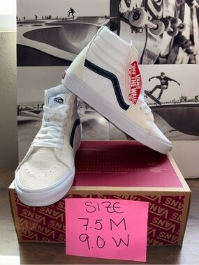 Vans Sk8-Hi sz 7.5 Men’s 9.0 Women’s